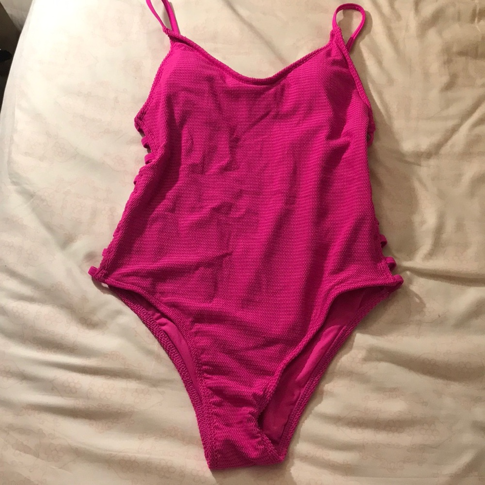 NWOT Hot Pink One Piece